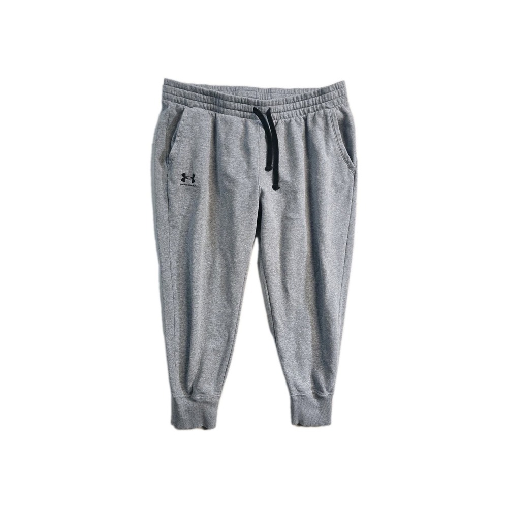 Under Armour Men's XXL Joggers Gray Drawstrings Cotton Blend